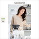 女短款 Goodland美地2024年秋季 圆领针织开衫 羊毛混纺烫钻法式 新款