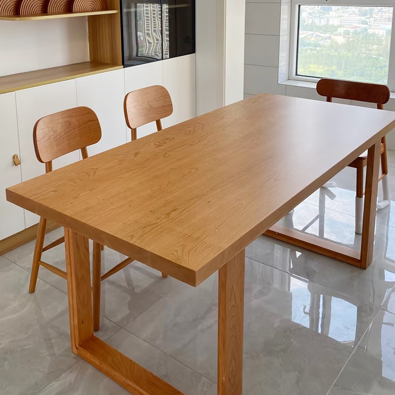 实木桌板楼梯板窗台板橱柜定制橡木樱桃木电脑桌面书桌Y吧台隔断