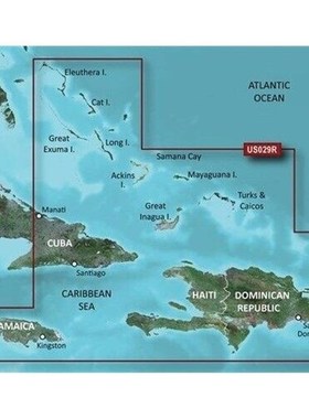 GARMIN VUS029R 南方 BAHAMAS BLUECHART G3 VISION 010-C0730-00