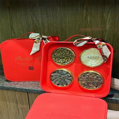 西洋参加拿大瓜子片五拼礼盒装西洋参圆片花旗参整支切片过年送礼