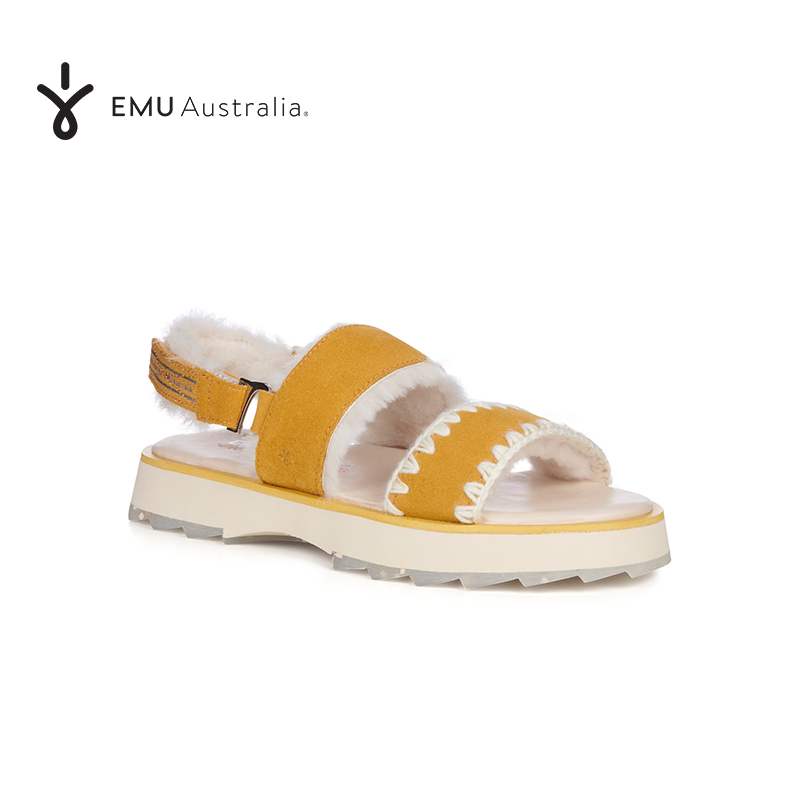 EMU Australia夏季女士凉鞋厚底时尚沙滩休闲拖鞋外穿一字带