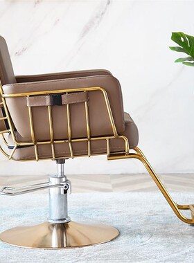 理发店发发椅子美发店理发椅廊美椅升凳子网红D0R072降旋转铝合金