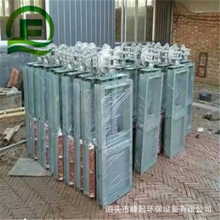 不锈钢排水型插板阀手动圆口短脖式闸板阀平O板闸门粉尘插板门厂