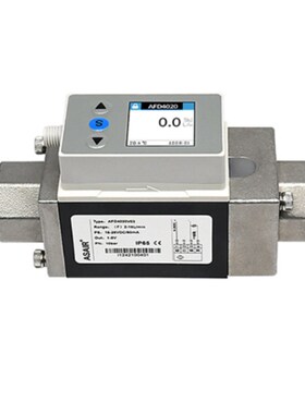 涡街液体流量计AFDj4040A33 5~40L/Min 4~20mA  带温度带显示 G3/