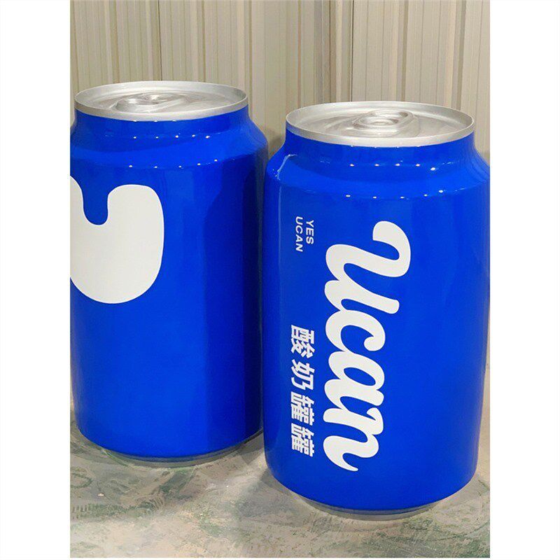 可口可乐易拉罐模型玻璃钢雕塑商场美陈广告宣传活V动饮料瓶子摆