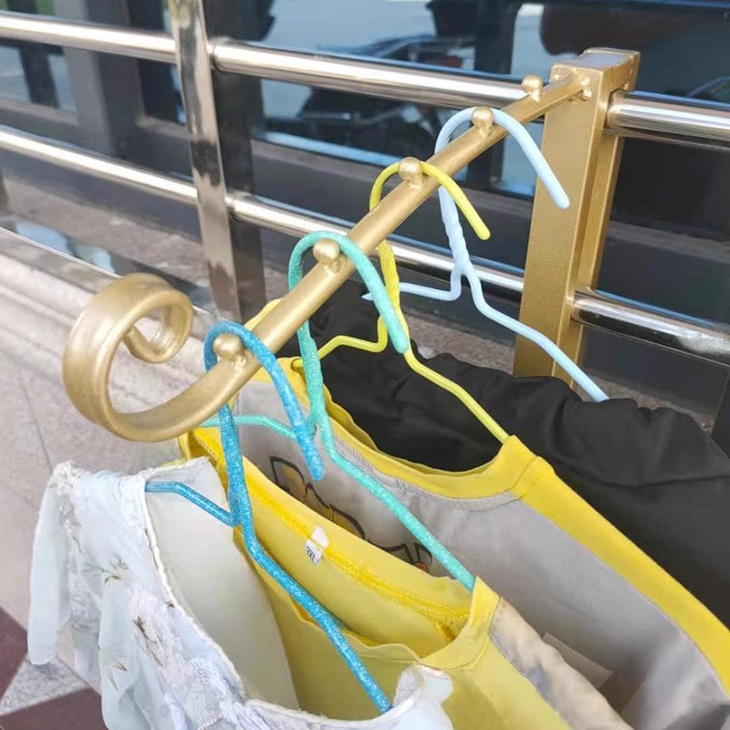 隐形晾衣架杆壁挂式折叠免打孔室内晾晒绳窗户阳台伸缩学生晾衣架