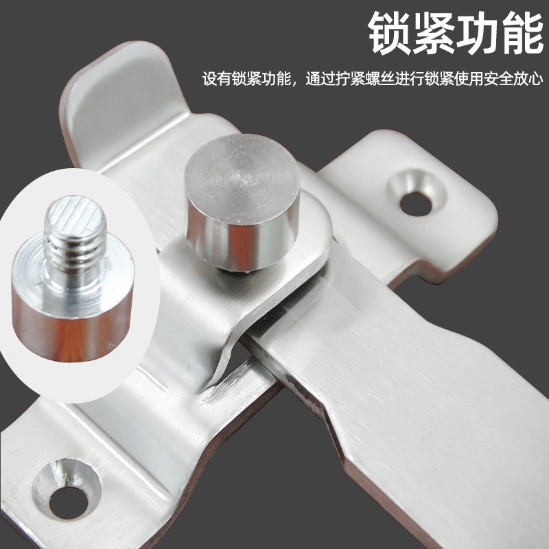 防挑型加厚不锈钢插销门扣门栓搭扣防盗门移门安全门锁扣插栓门闩