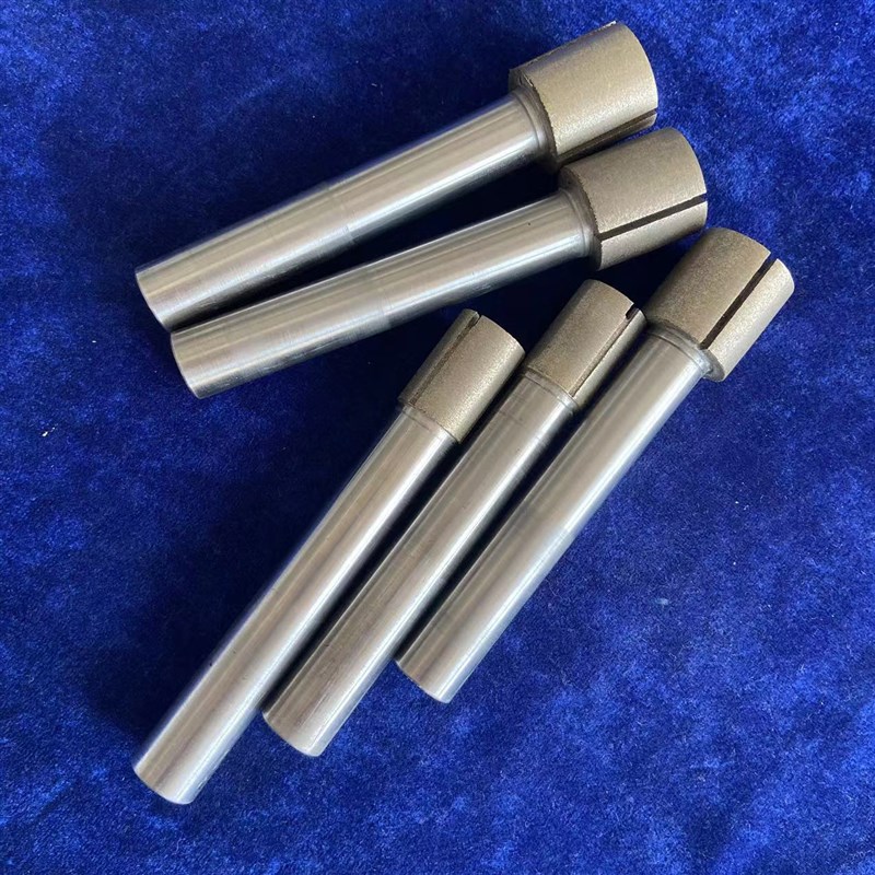 青铜烧结金刚石磨头 中孔开槽加长磨棒加工石英陶瓷转用