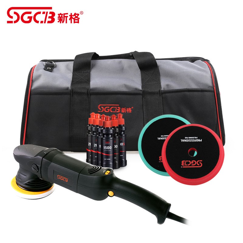 SGCB新格抛光机电动 台式偏心机套包汽车美容打磨机