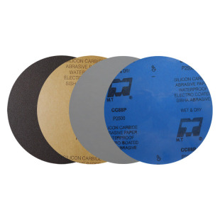 350 300 380mm干湿两用耗材 ф250 MT透明背胶金相圆形碳化硅砂纸