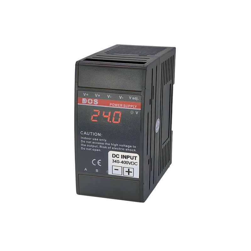 直流300V输入100W导轨式开关电源两路输出DC12V2A和24V3A电压数显