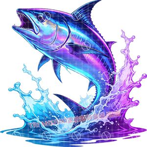 深海金枪鱼防水自粘墙贴