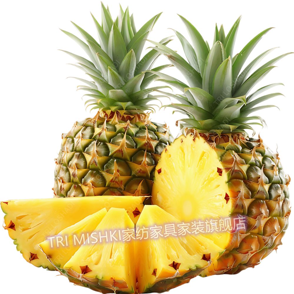 菠萝贴纸水果图案厨房贴画防水自粘墙贴高清凤梨裂缝遮丑补洞贴