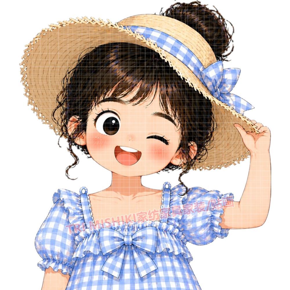 治愈可爱女生防水墙贴遮丑补洞