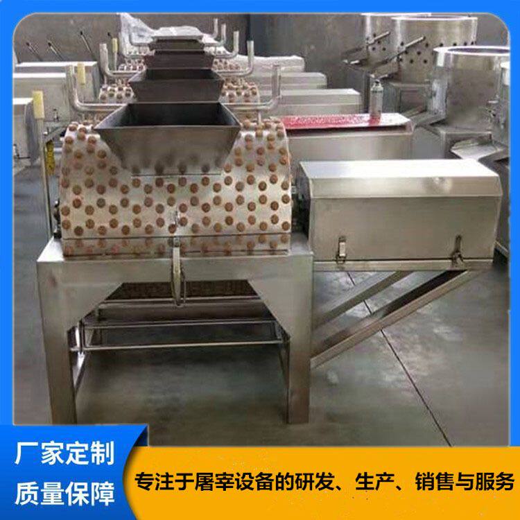 涡轮型羊蹄子烫毛机 齿轮转动家禽脱毛机设备 全自动羊蹄打毛机