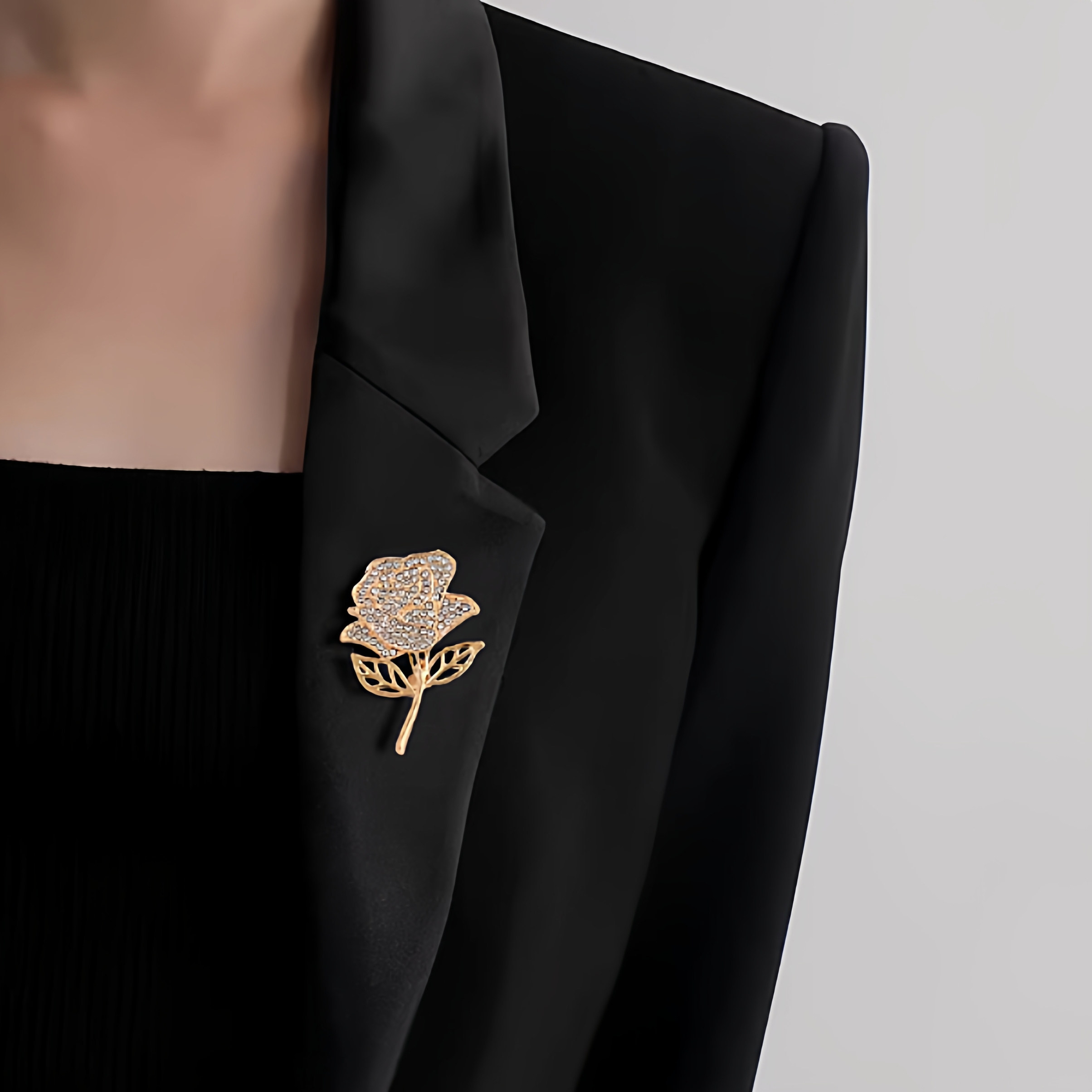 2025新款气质百搭玫瑰花胸针精致高级别针金色胸花毛衣西装女配饰,饰品/流行首饰/时尚饰品新,胸针,淘宝优惠券,粉丝福利购,淘宝优惠卷