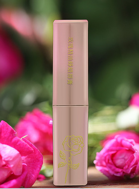 新疆本地化妆品五彩河谷伊犁玫瑰精油蜂蜡润唇膏紫草精油润唇膏