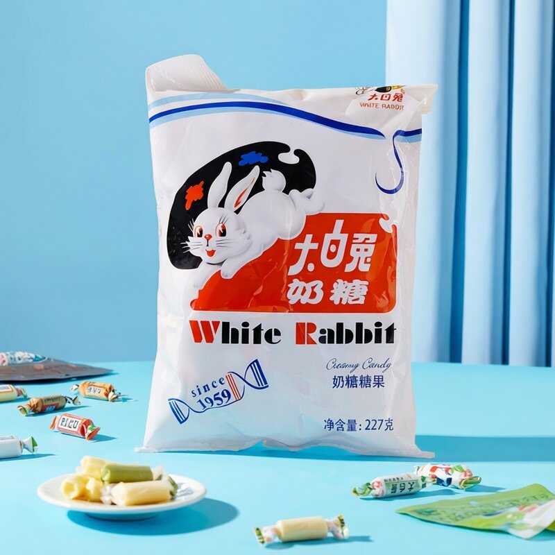 大白兔奶糖227g奶糖糖果软糖过年结婚订亲喜糖儿时怀旧零食牛奶糖