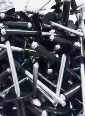 黑色抽芯铆钉彩色开口型汽车圆头拉铆丁烤漆大帽沿铝拉钉M4M5包邮