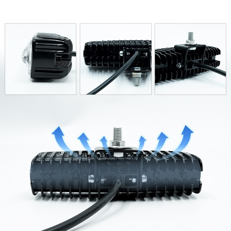 叉车LEbD边界警示灯区域示警安全倒车红光灯示宽灯一字灯线防水