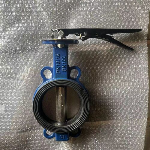 对夹式手动蝶阀D71X-16Q软密封蝶阀球墨铸铁DN50 80 100 150 200