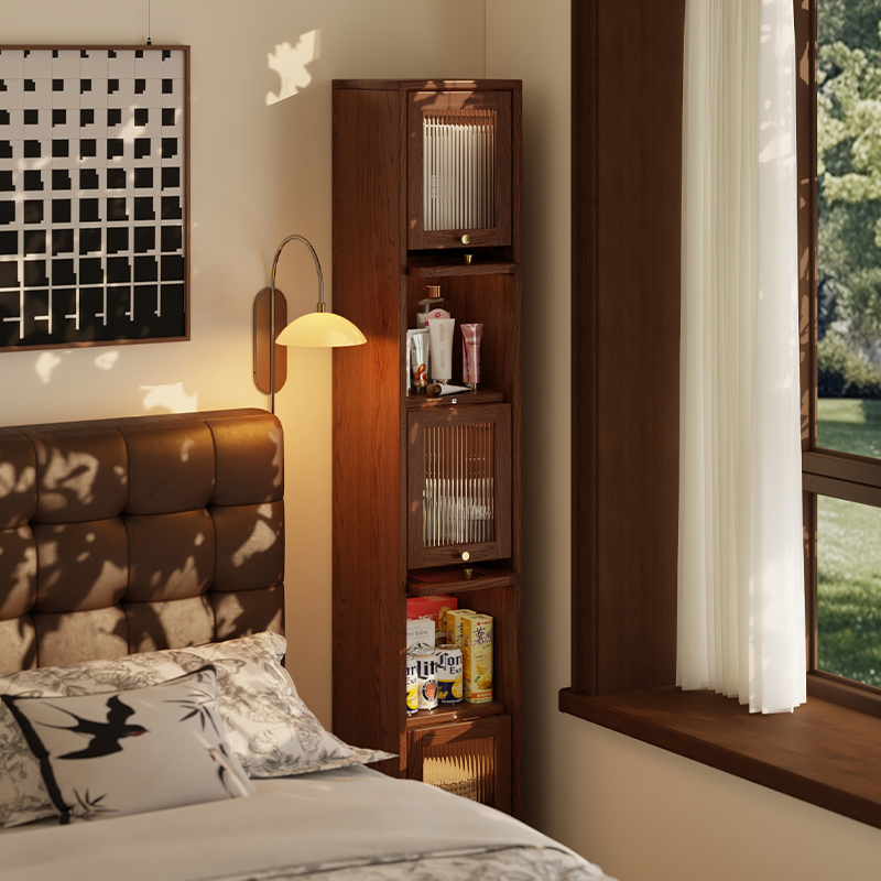 置物柜收纳书架靠墙窄柜整装发货