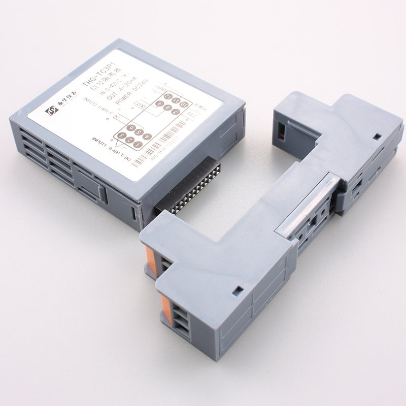 热电阻pt100温度变送器 CU50隔离转换器转4-20ma模拟U量输出0-10V
