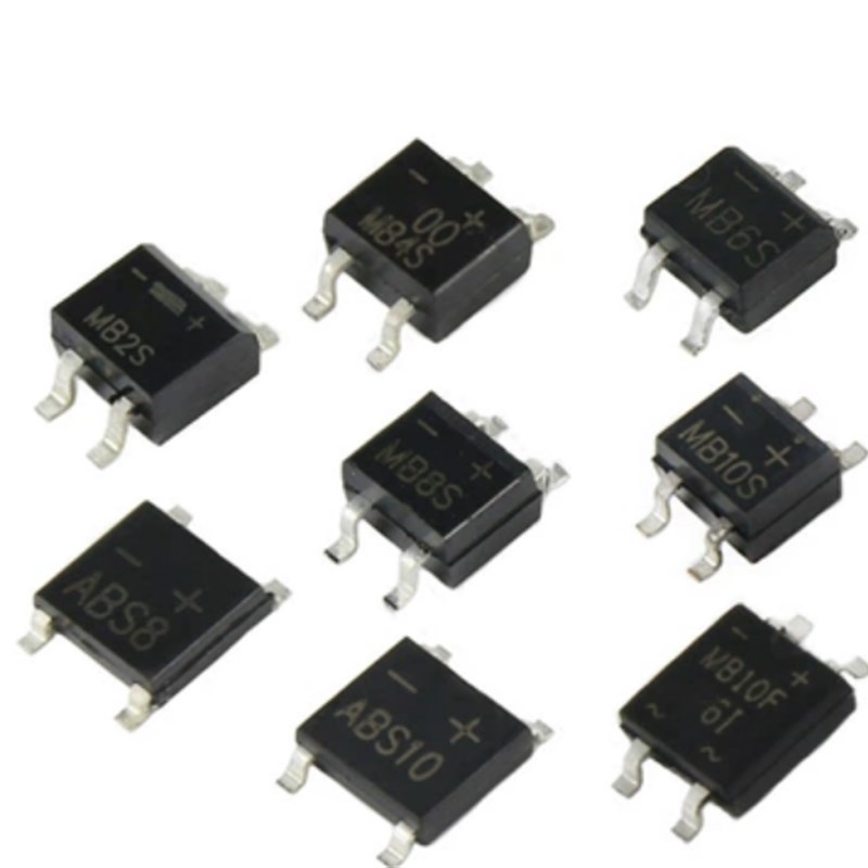 贴片整流桥MB2S/MB4S/MB6S/MB8S/MB10F/MB10S/ABS8/ABS10桥堆