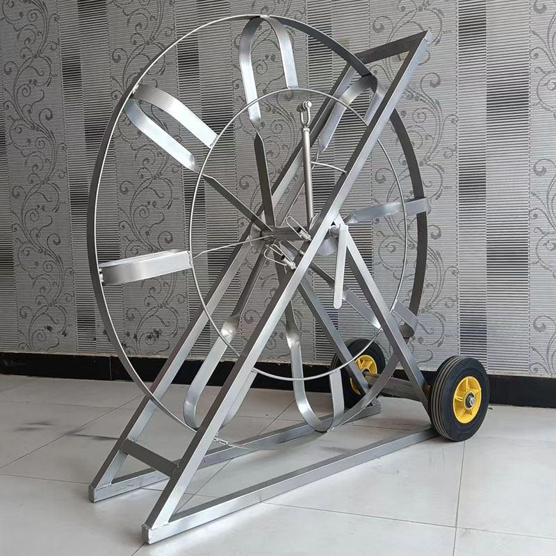 玻璃钢穿线器空架子加厚穿管器盘线支架通信管道电缆通棒方管车架