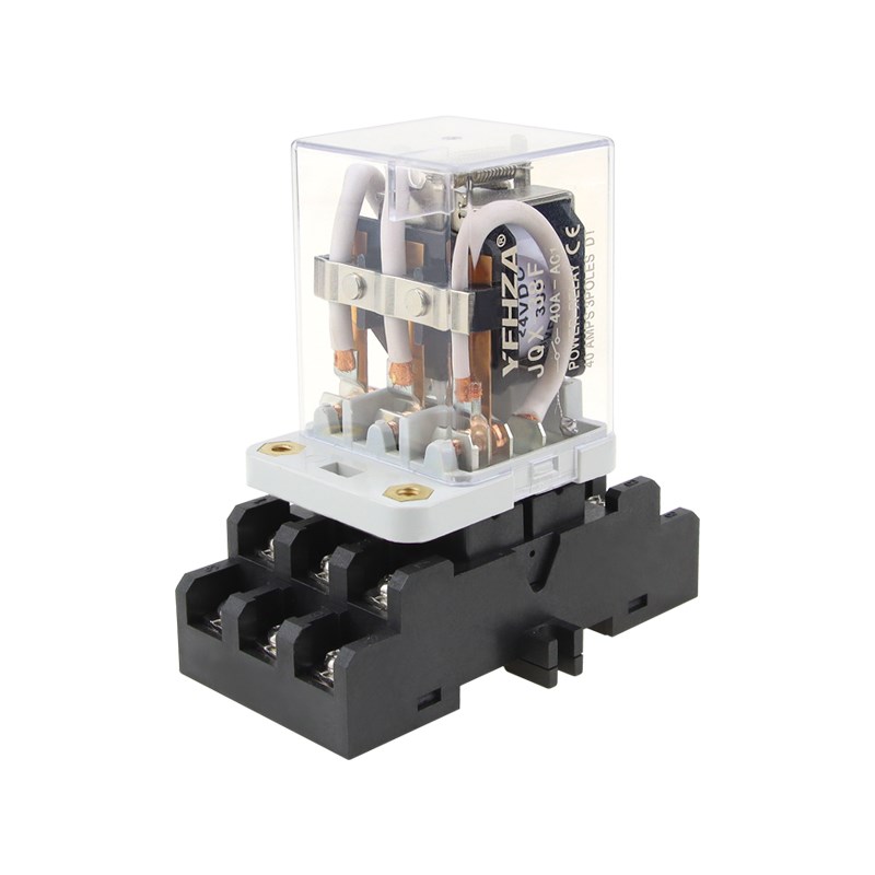 大功率中间继电器JQX-38F大电流40A继电器11脚交流220V/DC24V/12V