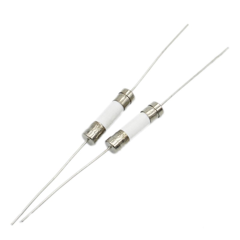 5x20mm带引线脚陶瓷保险丝管 快熔断F6.3A 8 10 12 15A 20 25 30A