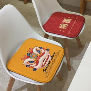 咖啡店餐椅垫办公室座垫电竞转椅子垫凳子垫 中国风国潮防滑坐垫