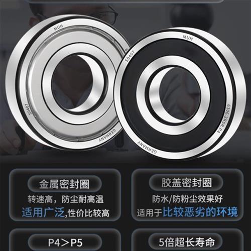 德国进口MUH加厚轴承3200双列3201滚珠3202/3203/3204/3205/ZZ/RS