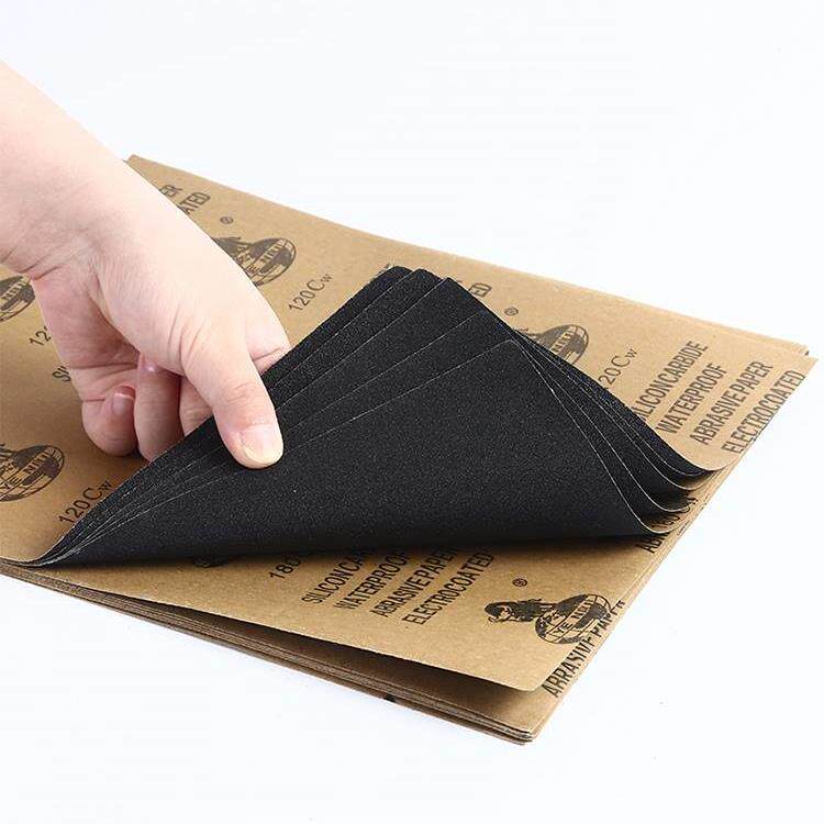 直销野牛牌砂纸木工沙纸水磨干磨砂纸2000目墙面打磨抛光水砂皮套