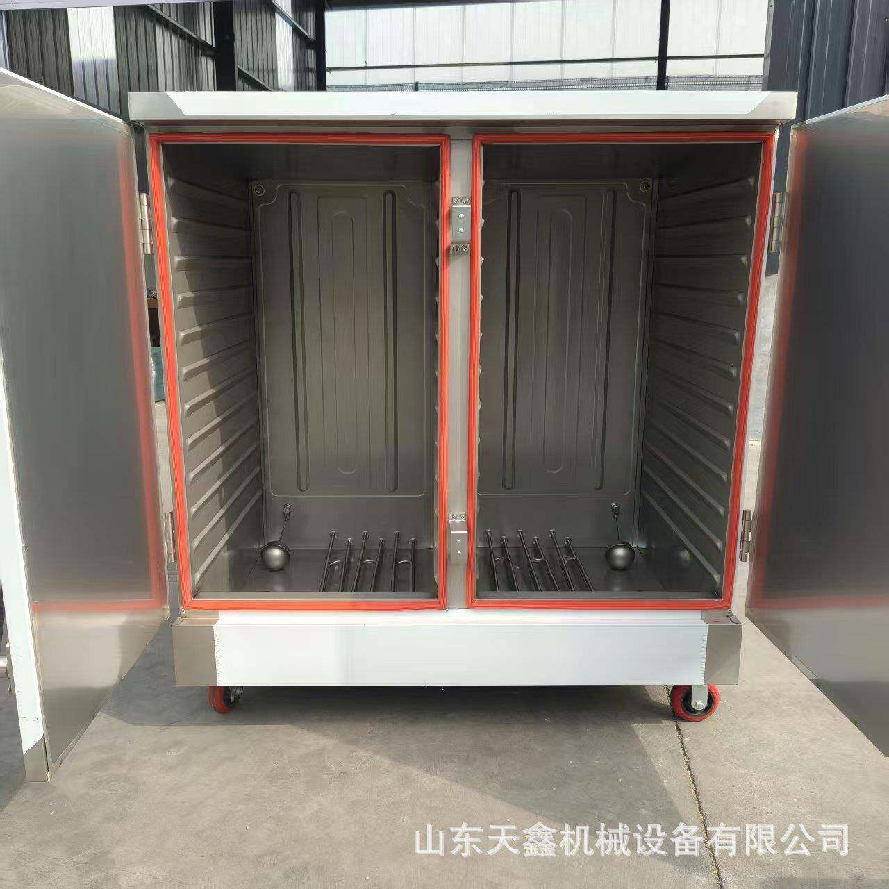 双门48盘电蒸饭机电蒸箱电蒸柜电蒸车双门蒸车电蒸柜