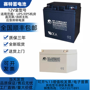 海湾消防蓄电池12V24AH应急电源UPS EPS主机直流屏电梯等专用