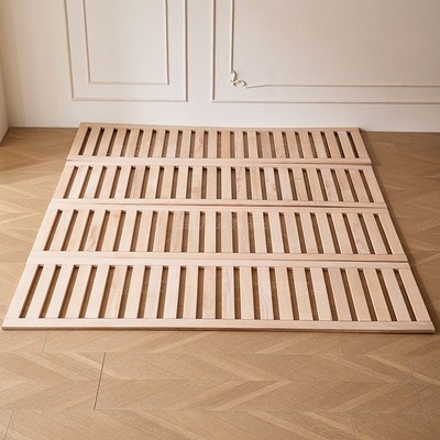 定制榉木排骨架加密床板1.8米实木床架子防潮透气铺板榻榻米床架