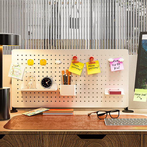 洞洞板桌面隔板书桌屏风隔断学生学习办公桌挡板收纳置物架竖立式