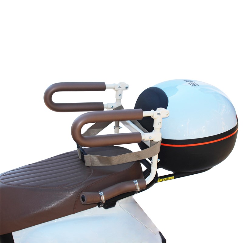 新款电动摩e托车儿童座椅安全围栏后置可掀开宝宝踏板车坐椅扶手