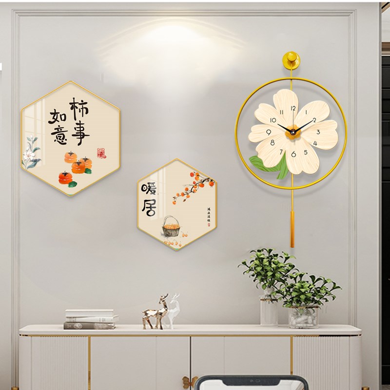 客厅挂钟2025新款网红艺术创意时钟G现代简约钟表家用餐厅挂表静