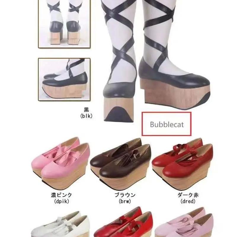 Womens Platform High Heel Pumps Sandals Cross-straps Lolita