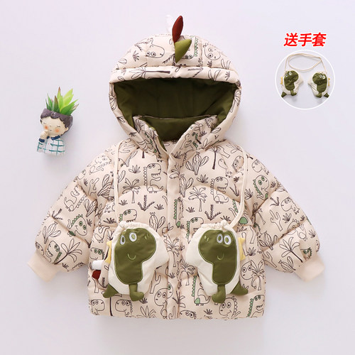 男宝宝手工棉服外套2025新款婴儿童套装冬季棉衣加厚男童棉袄1-3