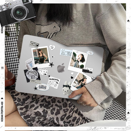 定制拼贴画适用于苹果电脑macbook15保护壳mac笔记本电脑2025新款M2pro15寸macbookair13膜M3女生轻薄冰晶壳