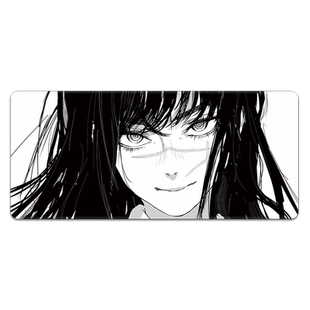 玛奇朵鼠标垫超大动漫电锯人二次元鼠标桌垫黑色电竞游戏滑鼠垫