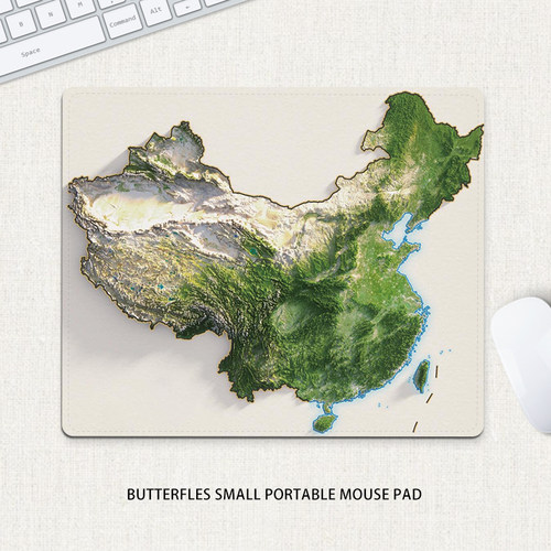 鼠标垫超小号便携笔记本电脑桌面垫迷你护手腕垫子地图锁边滑鼠垫