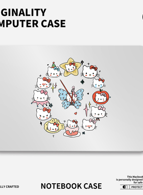 凯蒂猫HelloKitty适用于苹果电脑macbook15保护壳mac笔记本电脑2025款M2pro15寸macbookair13膜M3轻薄冰晶壳
