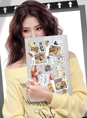 定制拼贴画适用于苹果电脑macbook15保护壳mac笔记本电脑2025新款M2pro15寸macbookair13膜M3女生轻薄冰晶壳