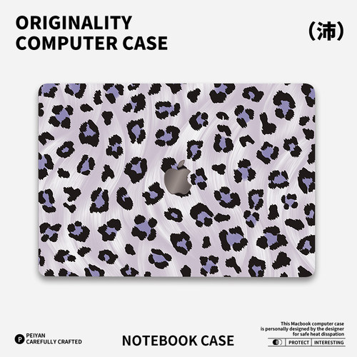 ins豹纹高级感适用苹果华为电脑macbook15保护壳mac笔记本电脑2025新款M2pro15寸macbookair13膜M3轻薄冰晶壳