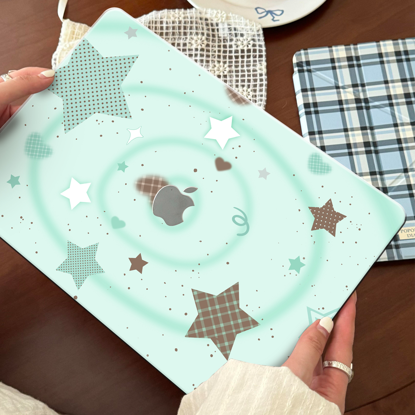 ins薄荷绿适用苹果华为电脑macbook15高颜值保护壳mac笔记本电脑2025款M2pro15寸macbookair13膜M3轻薄冰晶壳