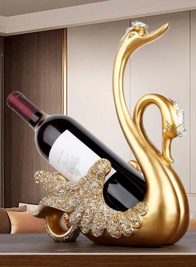 高酒HPN档轻奢创意家居客厅装饰工艺礼品柜摆饰红酒架摆件卧室结